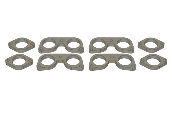 Ferrari 330 1966–1974 SOHC V12 header flange DXF drawing and bolt pattern