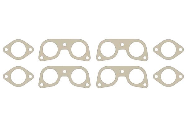 CAD/CAM DXF — Ferrari 330 4.0L V12 exhaust header flange cut file