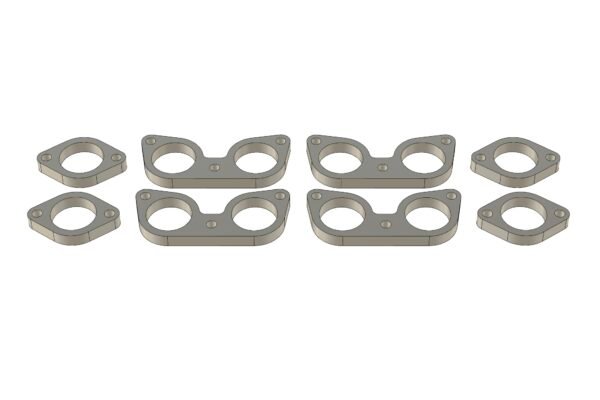 Ferrari 330 V12 header flange DXF — digital cutting pattern preview