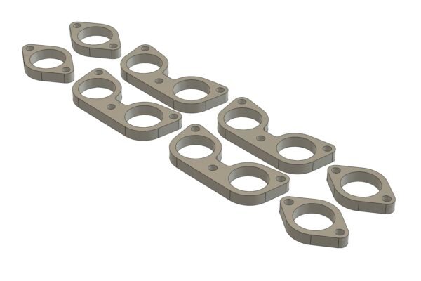 Ferrari 330 4.0 V12 header flange DXF cutting template, 1966–1974