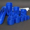 Fishmouth pipe notching template set for accurate round tube saddle-notch marking