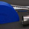 3D-printed multi-angle pipe elbow cutting template for exhaust fabrication, OD and CLR cutting guide