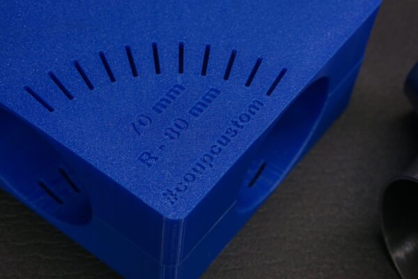 3D-printed multi-angle pipe elbow cutting template for exhaust fabrication, OD and CLR cutting guide