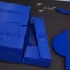 PieCut pie cut template with the 1D bend radius insert fitted in the slot